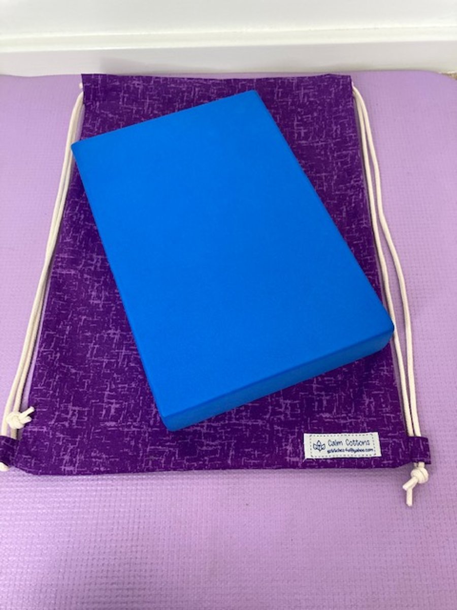 Drawstring Bag - Fabric Backpack - Sports Kit Bag - Yoga Kit Backpack