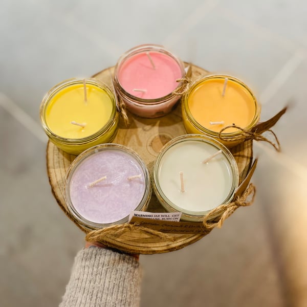 Lucky Dip Pair of Recycled Jar Candles Summer Seconds
