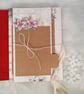 Handmade Christmas Scrapbook Album. Red Velvet Photo Album.  - Image 8