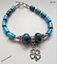 Designer Turquoise Blue Imperial Jasper Bracelet  - Image 6