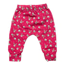 Red Bear & Bunny faces cuffed Leggings - 3-6 and 6-9 mths