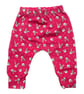 Red Bear & Bunny faces cuffed Leggings - 3-6 and 6-9 mths