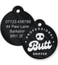 Professional Butt Sniffer - Personalised Dog ID Collar Tag: Funny Custom Pet Tag