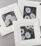 Summer Seconds Sea Inspired Printed Recycled Textile Art in double mount - Image 2