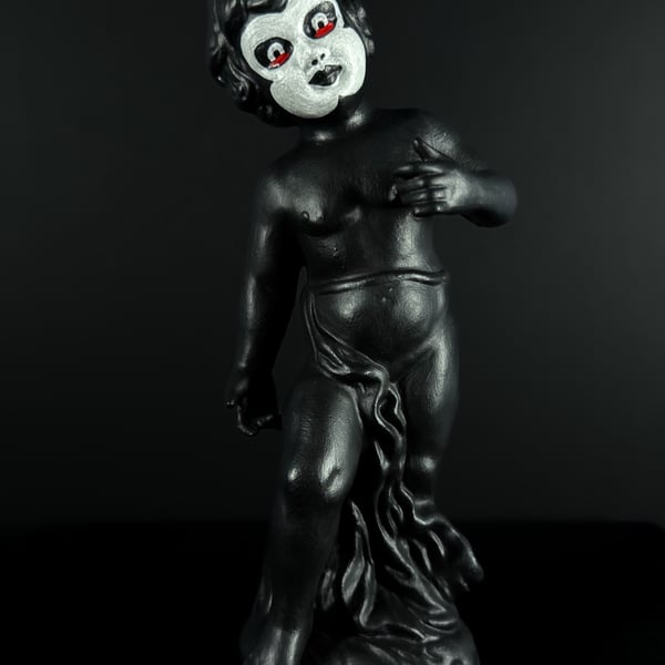 'Subliminal' Upcycled Figurine Hand Painted OOAK
