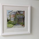 Personalised Watercolour Home Portrait Painting - Unique Housewarming Gift