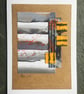 Original artwork, mixed media collage, one of a kind art 10cm x 15cm - Image 2