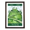 Boxhill Zig Zag travel poster print by Susie West