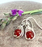 Sterling Silver Carnelian Earrings - Image 1