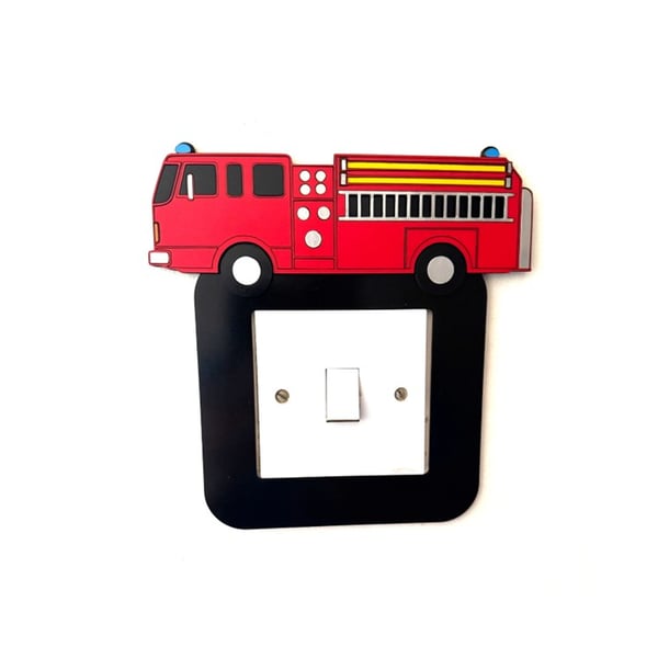 Fire Engine Light Switch Surround Nursery Decor