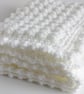 Hand Crocheted Blanket, Baby Shower, New Baby Gift, Christening, Crochet, Knit