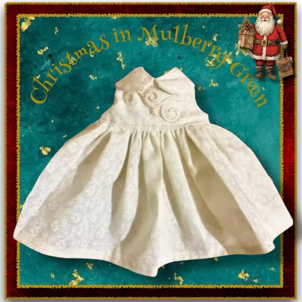  Scroll Patterned Bodice Heirloom Dress 