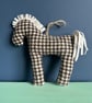 Horse Decoration in Vintage Welsh Tweed, Hanging Ornament, Handmade in Wales - Image 3