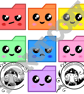 Rainbow Kawaii Folder Icon - Desktop and Computer Customisation