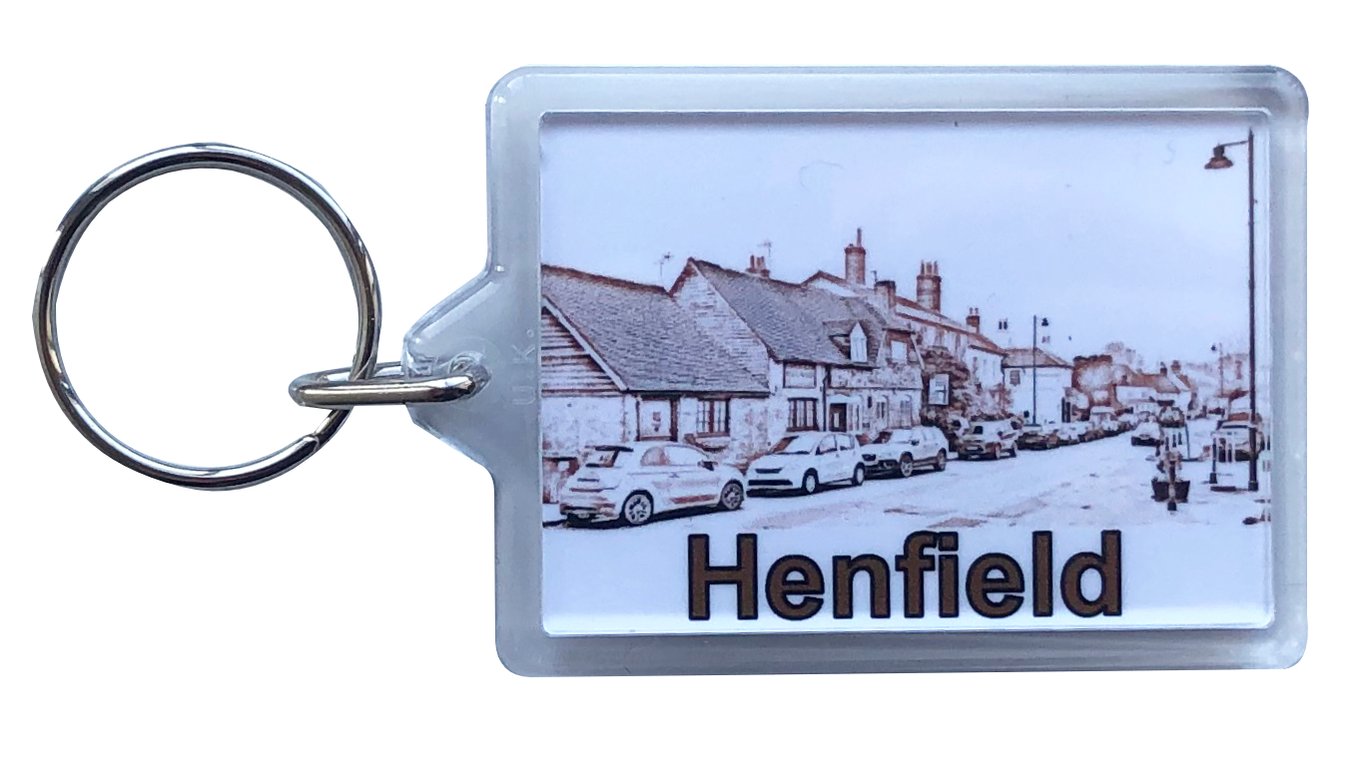 Henfield Village - Keyring - Sussex Souvenir