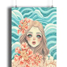 Pearl pixie art print 