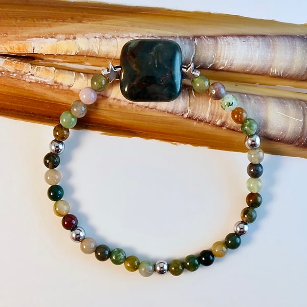 Fancy Jasper Bracelet - Forest And Earth - Handmade In Devon