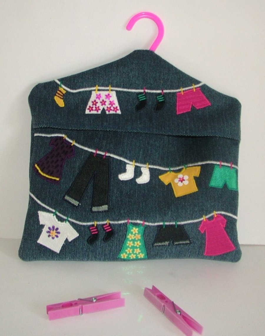 Washing line Peg bag