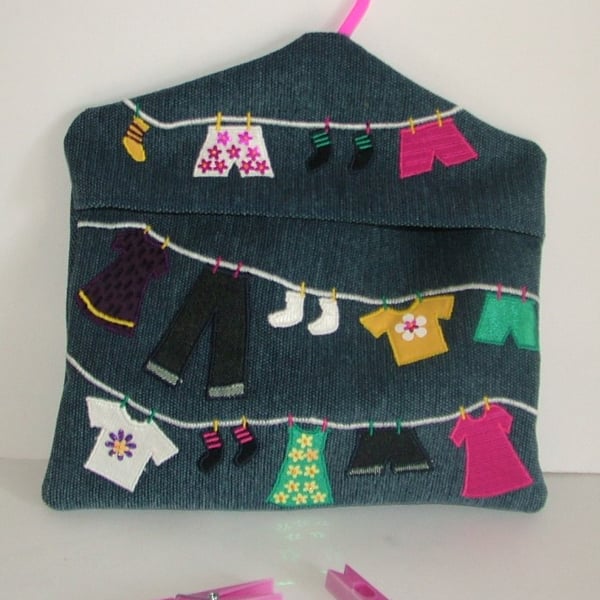 Washing line Peg bag