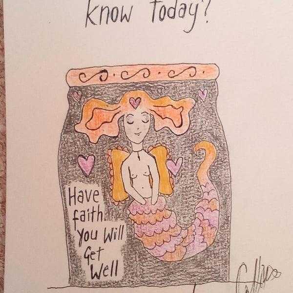 Small Prophets inspired original drawing measures 15cm by 21cm 