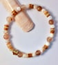 Brown Agate And Shell Bracelet - Handmade In Devon - Image 5