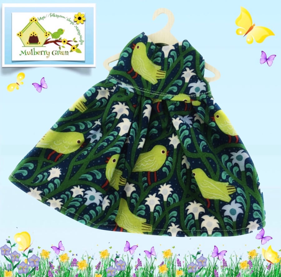 Reserved for Connor- Quirky Birds Dress