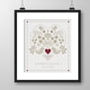 047A - Cross stitch pattern Wedding Sampler Bridal gift plus alphabet white