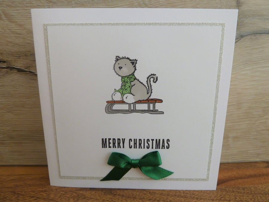 cat christmas card