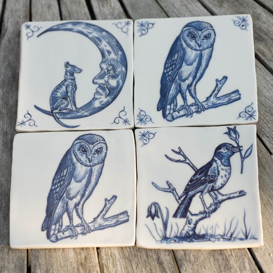 Handmade porcelain tiles