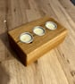 Oak tealight candle holder