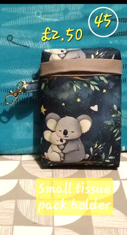 Tissue pack holder koala