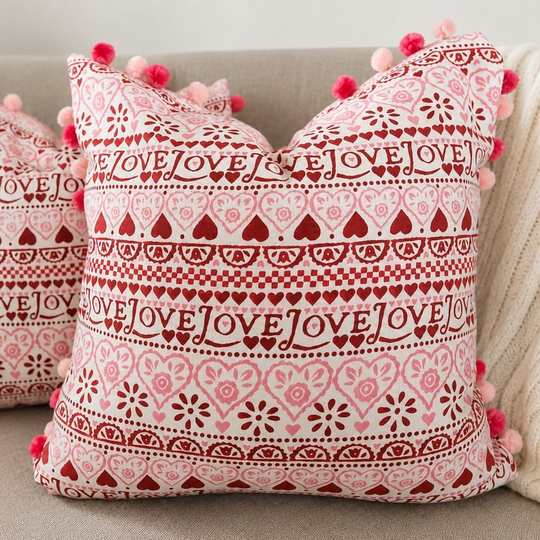 Emma Bridgewater Love Sampler Cushion Cover