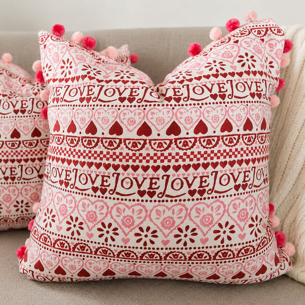 Emma Bridgewater Love Sampler Cushion Cover