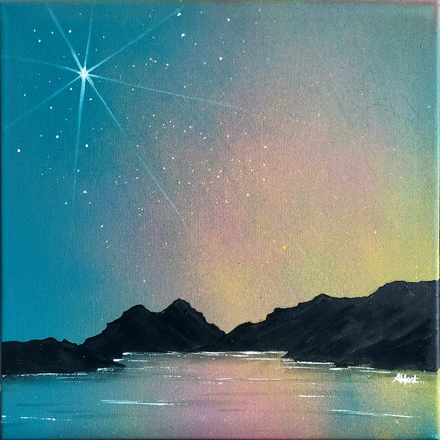 Aurora Borealis Painting