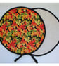 Aga Hob Lid Mat Pad Covers With Loop Surface Saver Autumn Leaves Orange Red - Image 3