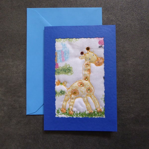 Individually Hand Crafted Textile Blank Card