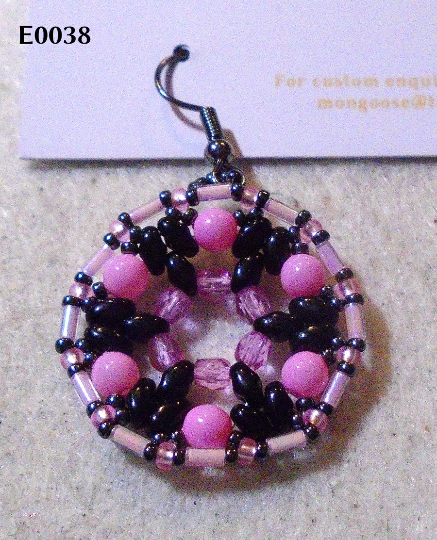 1920s-style bead earrings (customisable)