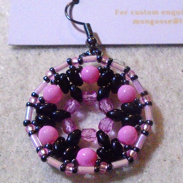 1920s-style bead earrings (customisable)