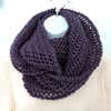 RESERVED for Mel  Infinity Scarf   Dark Purple