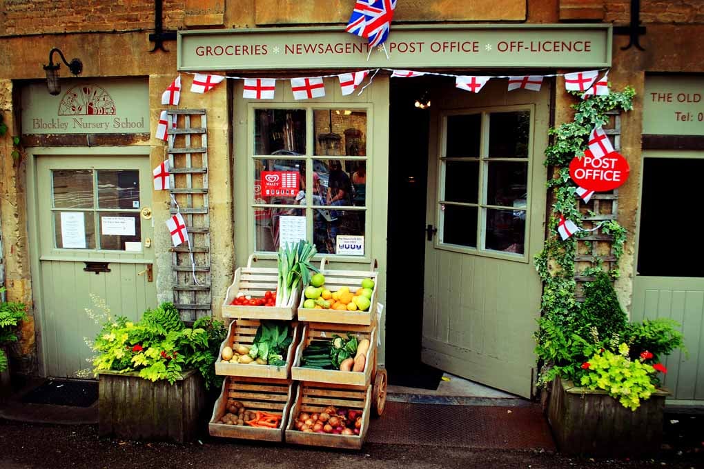 Blockley Village Shop Cotswolds UK Photograph Print