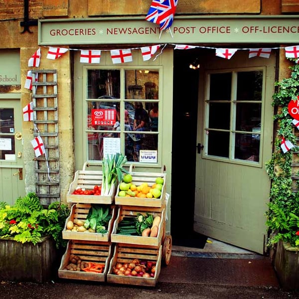 Blockley Village Shop Cotswolds UK Photograph Print