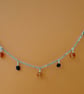 Carnelian and black glass beaded Halloween necklace - Image 6