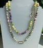 Pepino Melon Hand Knotted Beaded Gemstone Necklace - Image 7