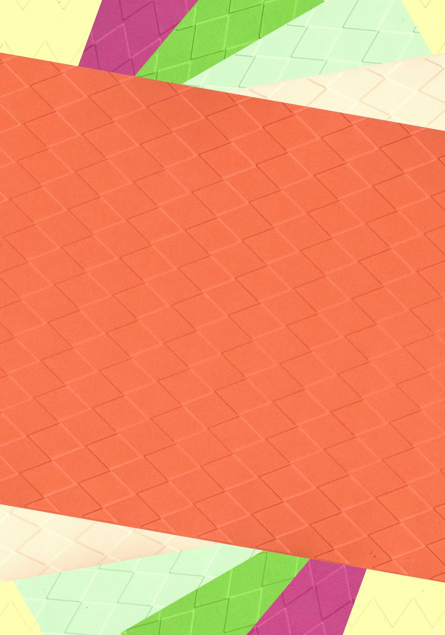 Embossed Card & Paper. 10 Sheets. A4. Assorted Colours. Diamonds (19)