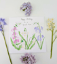 Wildflower hand-painted personalised greetings card - Image 4