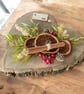 Rustic Christmas Heart Wall Decoration. Wooden Dear Santa Postcard Wall Decor  - Image 2