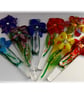 Fused Glass Plant Stake Flower Houseplant or Garden Decoration - Image 5