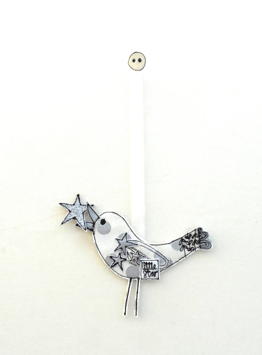 White Little Star Birdie - Silver