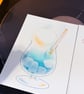 "Ice Cream Blue Soda" Riso Print - Image 2