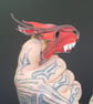 Dragon finger puppet  red and black. - Image 2